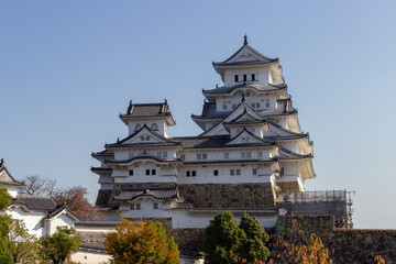 Fototapeta na wymiar The beautiful castle of Himeji (Japan)