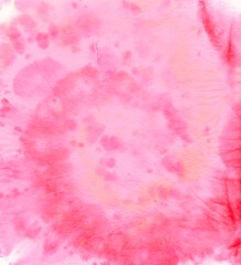 Red Tie Dye Swirl. Abstract Grunge Effects. 