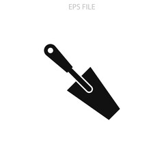 Trowel icon for your website, logo, app, UI, product print. Trowel icon concept flat Silhouette vector illustration icon. EPS vector file