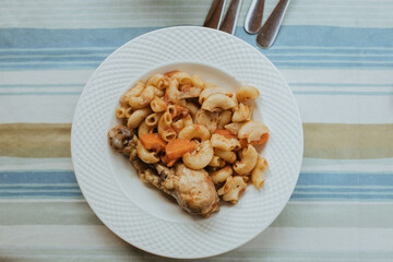 Pasta with chicken dish