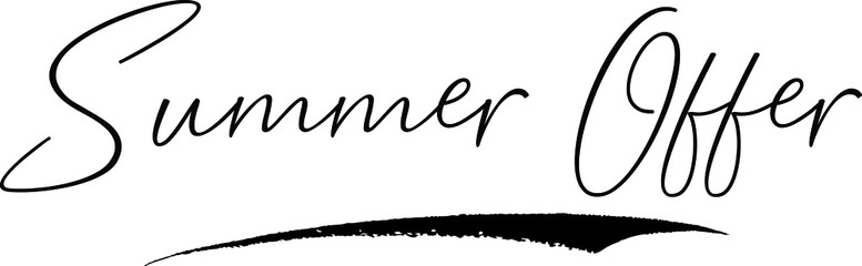 Summer Offer Handwritten Font Calligraphy Font For Sale Banners Flyers 
and Templates