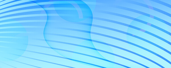 Blue Gradient Background. 3d Flow Shape Brochure. 
