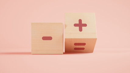 Obraz premium Mathematical symbols 3d rendering