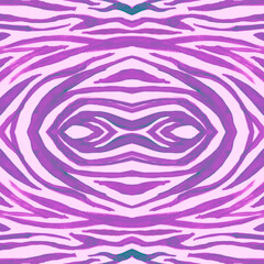 Seamless Zebra Fur. Fashion Tiger Texture. Purple 