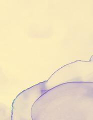 Wedding Invite Template. Yellow Pastel Fluid 