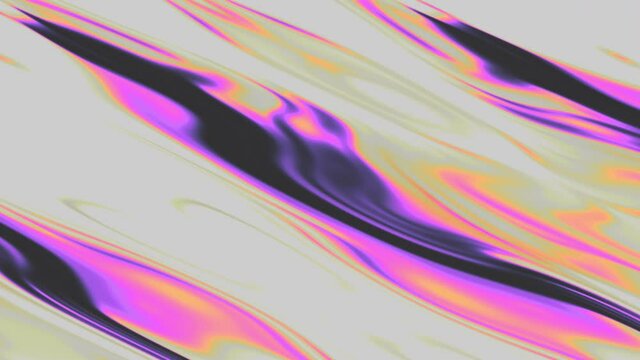 Holographic Trend Colored Fluids Lines Flowing Wavy Abstract Background