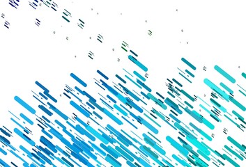 Light Blue, Green vector backdrop with long lines.