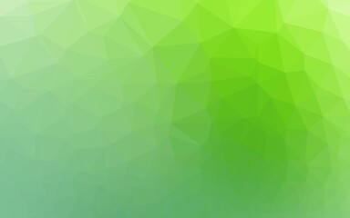 Light Green vector shining triangular template. Colorful illustration in abstract style with gradient. Polygonal design for your web site.