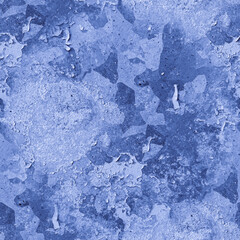 Rough Grunge Texture. Blue Retro Wallpaper. Ink 