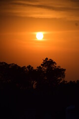 sunset in the mountains