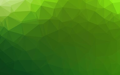 Fototapeta na wymiar Light Green vector low poly layout. Modern geometrical abstract illustration with gradient. Brand new design for your business.