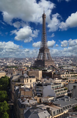 Fototapeta premium The Eifel Tower in Paris, France
