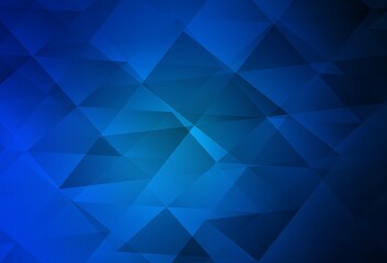Obraz premium Dark BLUE vector shining triangular layout.