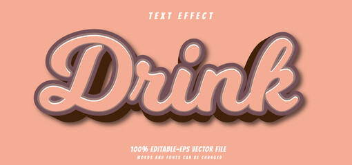 text effect editable vector file text design vector