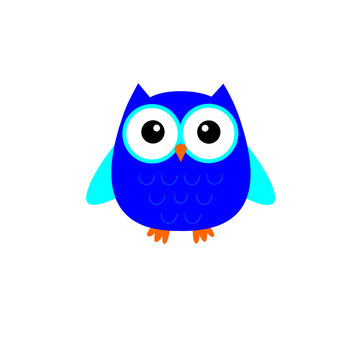 Vector Illustration Of Owl Bird