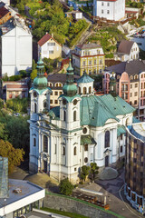 view of Church of St. Mary Magdalene,Karlovy Vary