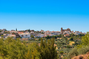 Fototapeta na wymiar Nívar, small town in the province of Granada