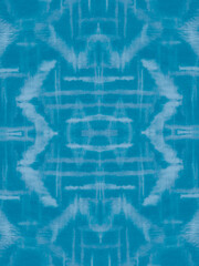 Emerald Seamless Ikat Design. Ethnic Traditional 