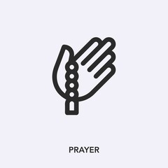 prayer icon vector sign symbol