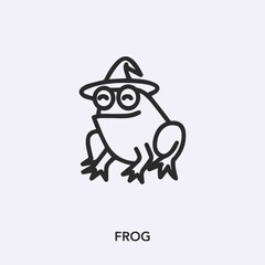 frog icon vector sign symbol