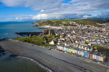 Fototapeta na wymiar Aberystwyth, Ceredigion, West Wales, UK, popular tourist destination