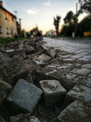 old stone road