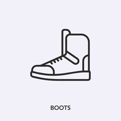 boots icon vector sign symbol