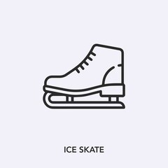 ice skate icon vector sign symbol