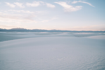 Fototapeta na wymiar Dunes of White Sands National Park