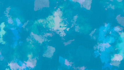 Abstract Water Color. Blue Minerals Oil Pattern. 