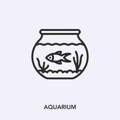aquarium icon vector sign symbol