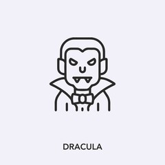 dracula icon vector sign symbol