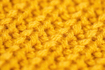 Surface of winter clothing as background. Macro shot. Selective focus.