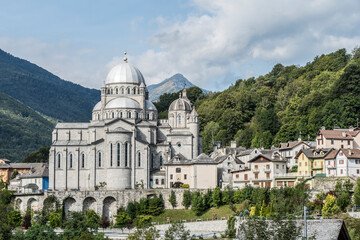 The small town of Re with its beautiful Sanctuary