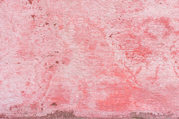 Fototapeta premium Abstract cracked blank red cement concrete texture wall for background and wallpaper with copy space.