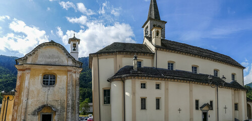 Beautiful church in Malesco in the Vigezzo Valley
