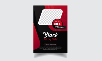 Black Friday sale flyer design template, Black Friday promotion design