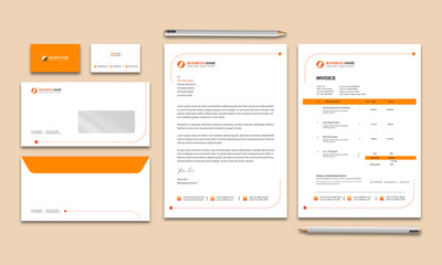 Creative Corporate Brand Identity Stationery design template