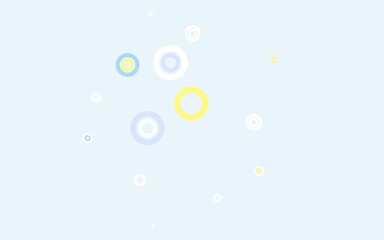 Light Multicolor vector background with bubbles.