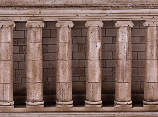 Naklejka premium ancient european columns isolated on white background