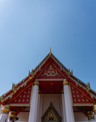 Stunning Decor on “Wihan Phra Mongkhon Bophit” Temple Tops