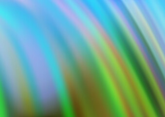 Light Blue, Green vector template with abstract lines. An elegant bright illustration with gradient. A new texture for your  ad, booklets, leaflets.