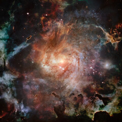 Plakat Deep space. Elements of this image furnished by NASA