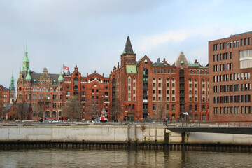 Fototapeta na wymiar Hafencity quater in Hamburg, Germany
