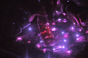 Fototapeta na wymiar purple light