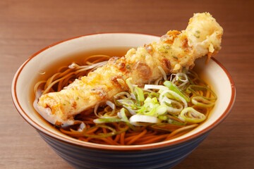 竹輪の添付r蕎麦