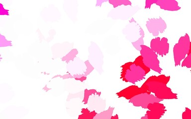 Light Purple vector backdrop with memphis shapes.