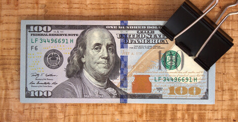 American dollars close up. Symbol of power