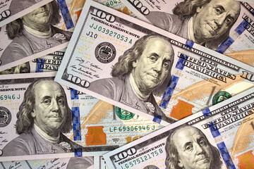 American dollars close up. Symbol of power