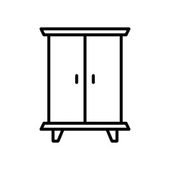 Cupboard,Wardrobe Icon Design Vector Template Illustration